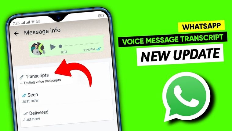 Transcripciones de mensajes en WhatsApp