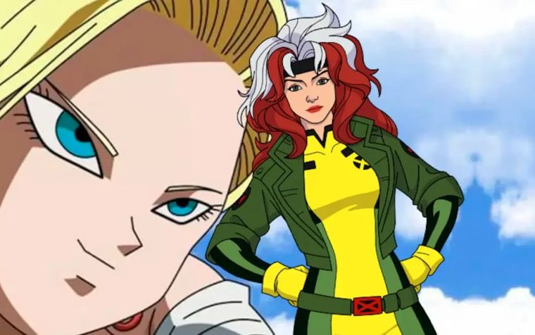 Androide 18 de Dragon Ball Z se transforma en Rogue de X-Men en este increíble fan art