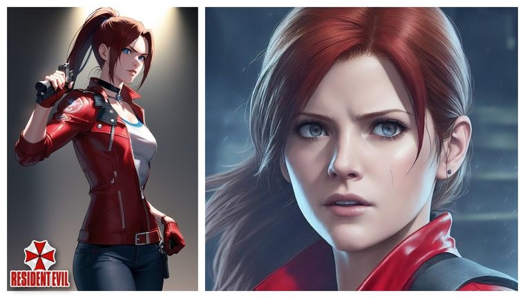 Esta IA nos muestra cómo se vería Claire Redfield en una versión realista de Resident Evil