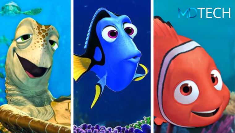 Esta inteligencia artificial recreó a los personajes de Buscando a Nemo.