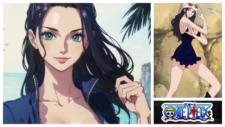 Esta IA recrea la versión más bella de Nico Robin en el universo Dressrosa de One Piece