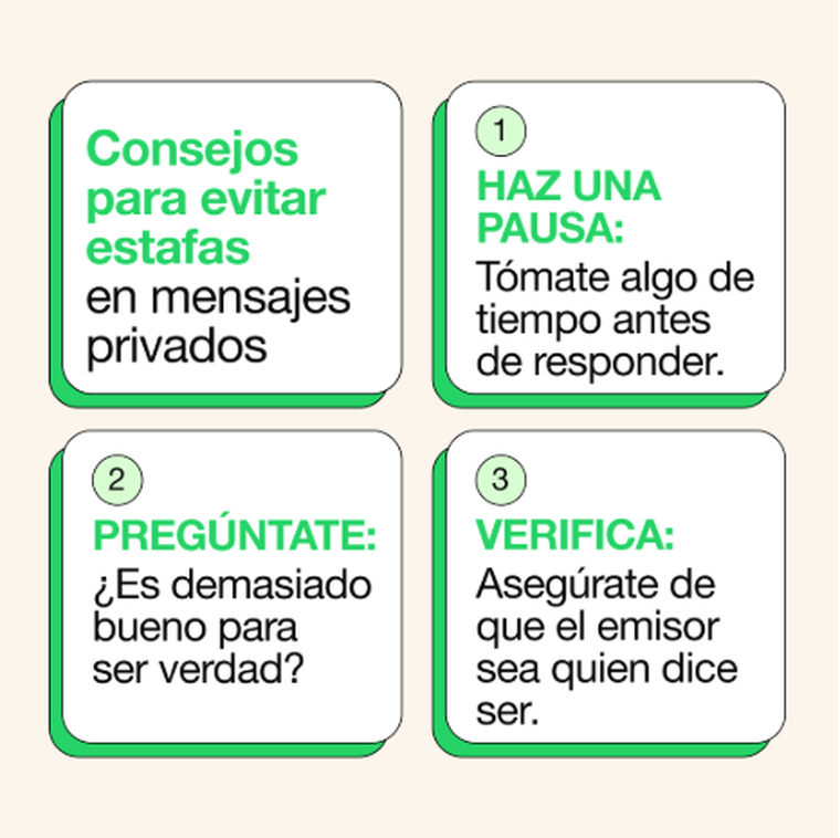 WhatsApp implementa medidas para ayudar a los usuarios a evitar estafas en grupos y chats individuales. WhatsApp implementa medidas para ayudar a los usuarios a evitar estafas en grupos y chats individuales.