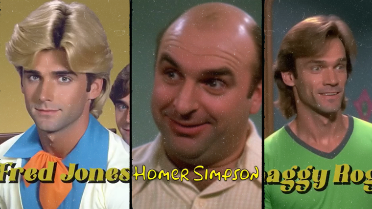 Personajes de Los Simpson y Scooby Doo en la vida real