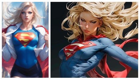 Super Girl es enviada a la Tierra para proteger a su primo Kal-El (Superman).
