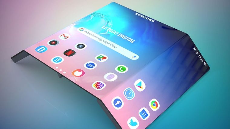 Samsung apuesta al futuro con su primer teléfono plegable de triple pantalla. Samsung apuesta al futuro con su primer teléfono plegable de triple pantalla.