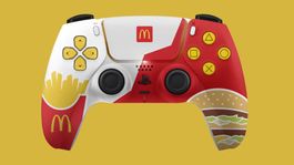 El joystick de McDonalds permite a los gamers seguir jugando mientras comen. El joystick de McDonalds permite a los gamers seguir jugando mientras comen.