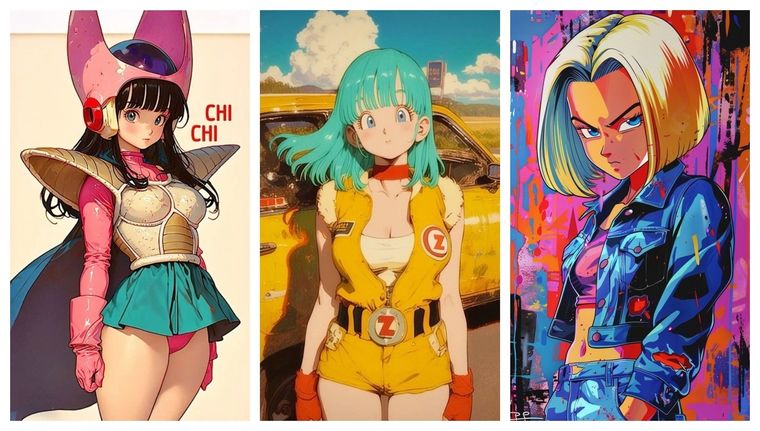 La combinación de las heroínas de Dragon Ball Z y la IA es una fórmula ganadora.
