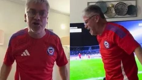 Un hincha de Chile se volvió viral por sufrir ante la derrota con la Selección Argentina.