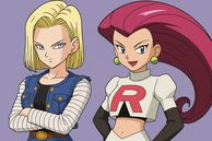 El anime enloquece: fusionan a Androide 18 de Dragon Ball y Jessie de Pokémon en un crossover que enloquece