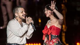 La pareja ama compartir escenario