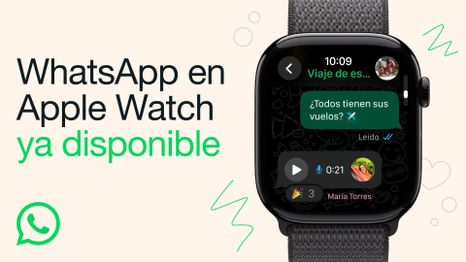 La aplicación oficial de WhatsApp llega al Apple Watch, permitiendo leer y responder mensajes desde la muñeca.