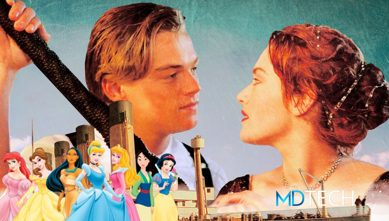 Las princesas toman el poder de la película de Titanic según esta IA.