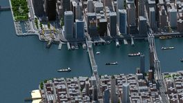 minecraft: un jugador construye una detallada metropolis