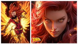 Gracias a la IA podemos ver la versión realista de Jean Grey de los X-Men, en su versión Fénix