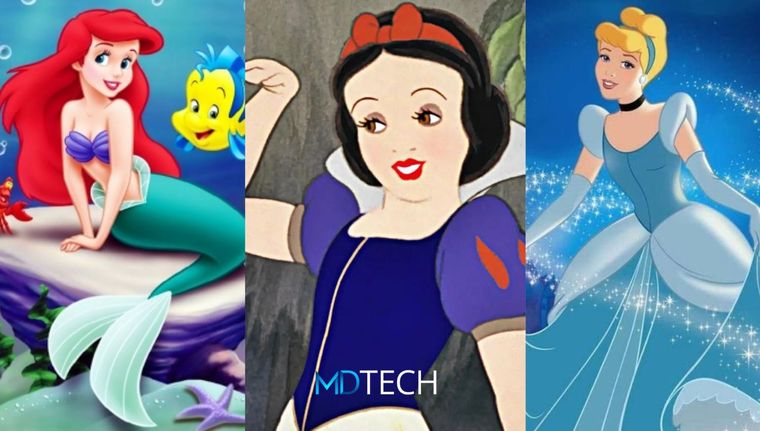 Estas princesas fueron recreadas como hipster por una inteligencia artificial.