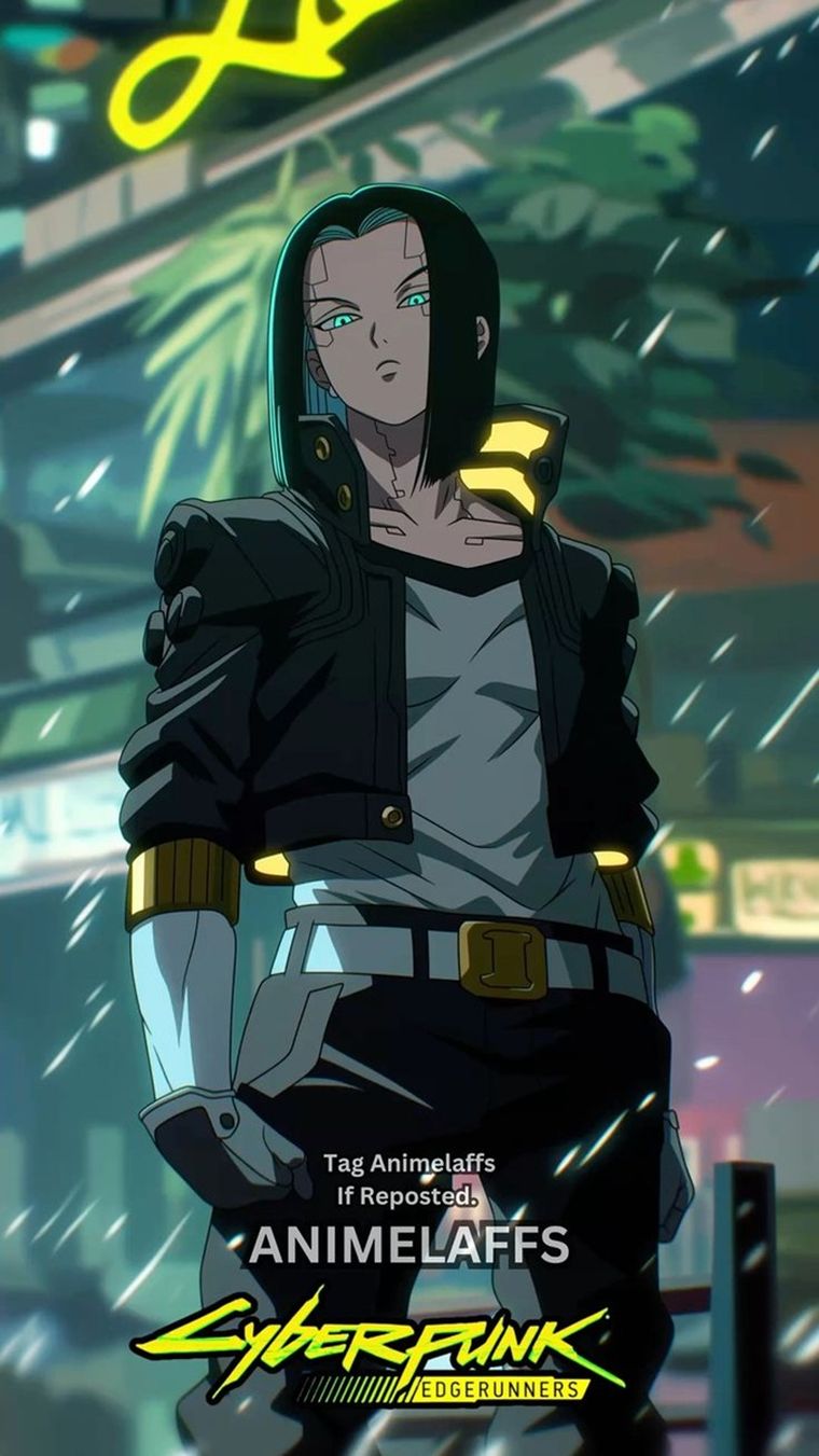 Androide 17 en CyberPunk. Androide 17 en CyberPunk.