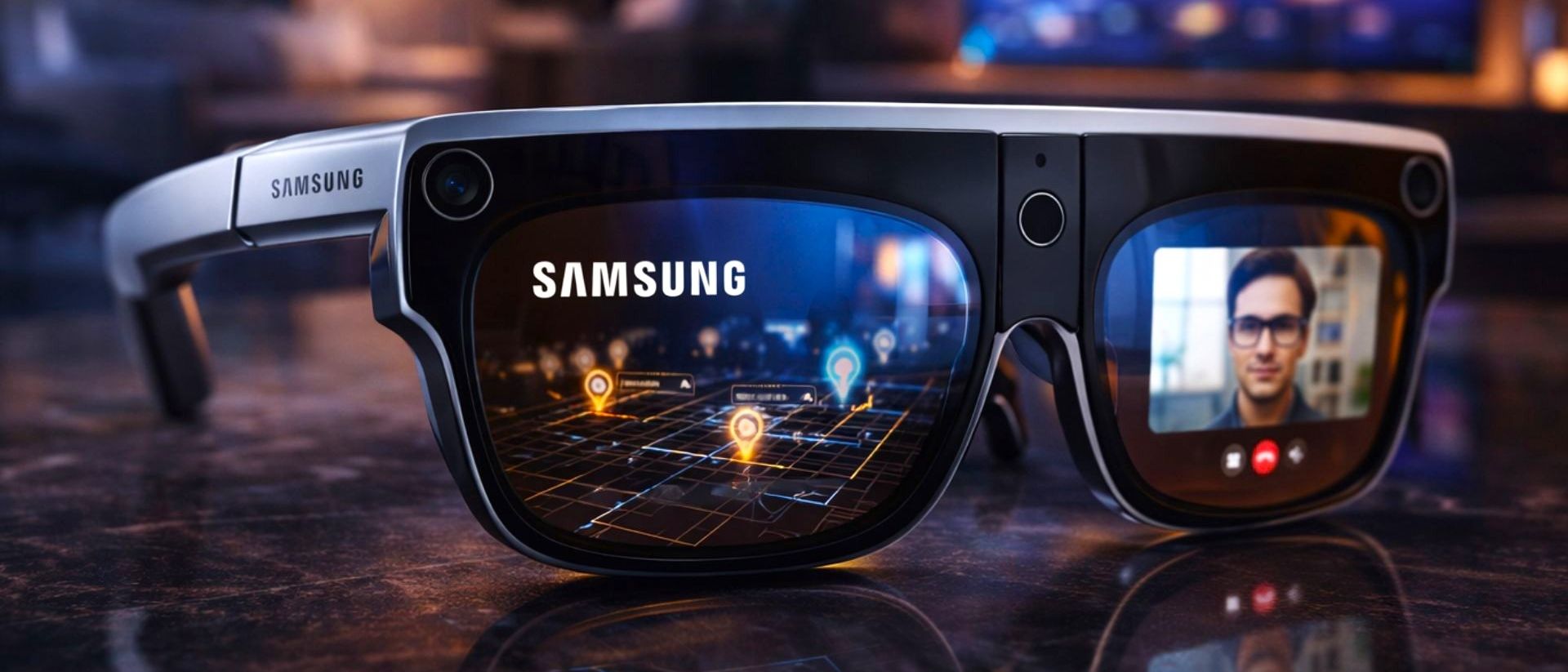Las nuevas gafas inteligentes de Samsung llegarían al mercado en 2026.