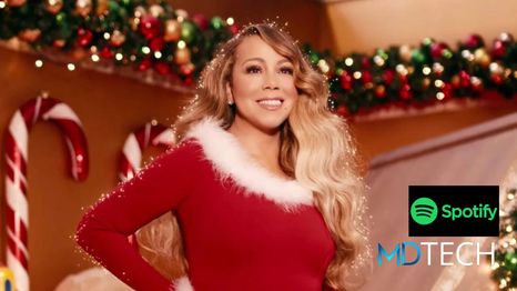 La cantante año a año rompe records en Spotify por esta canción de Navidad.