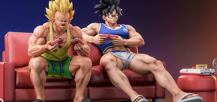 Dragon Ball: Goku y Vegeta se transforman en gamers en estas nuevas figuras de colección