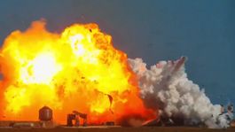 el publico tendra que esperar: asi fue la brutal explosion del spacex