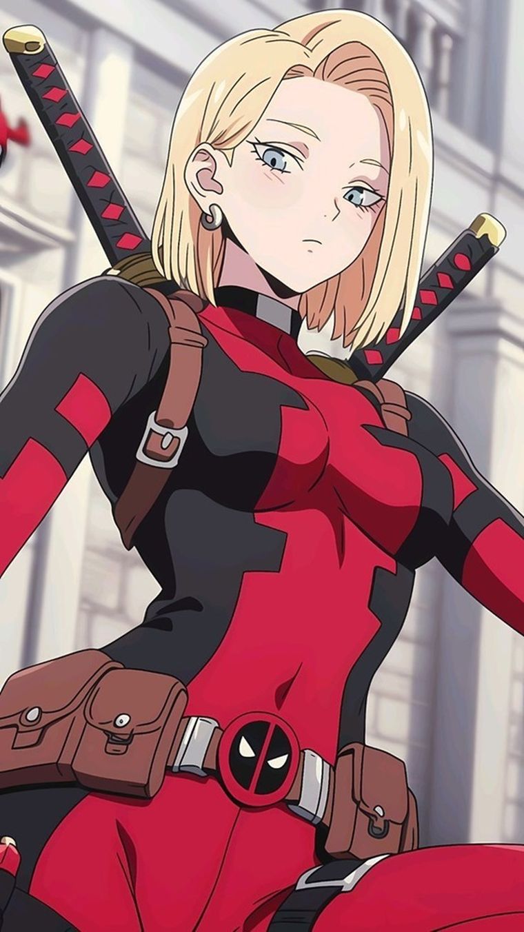 Androide 18 en el mundo de Deadpool. Androide 18 en el mundo de Deadpool.