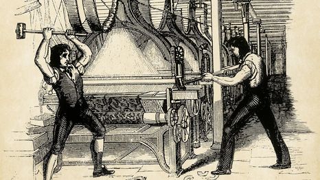 Los luditas se opusieron a las máquinas en el comienzo del siglo XIX