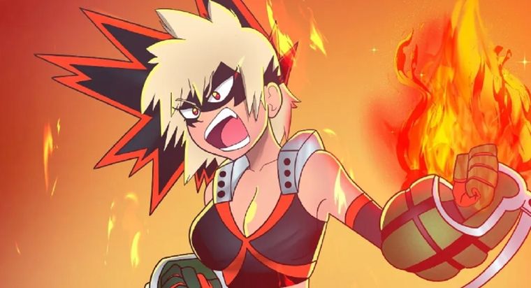 Cosplayer transforma a Bakugo en una increíble waifu de My Hero Academia