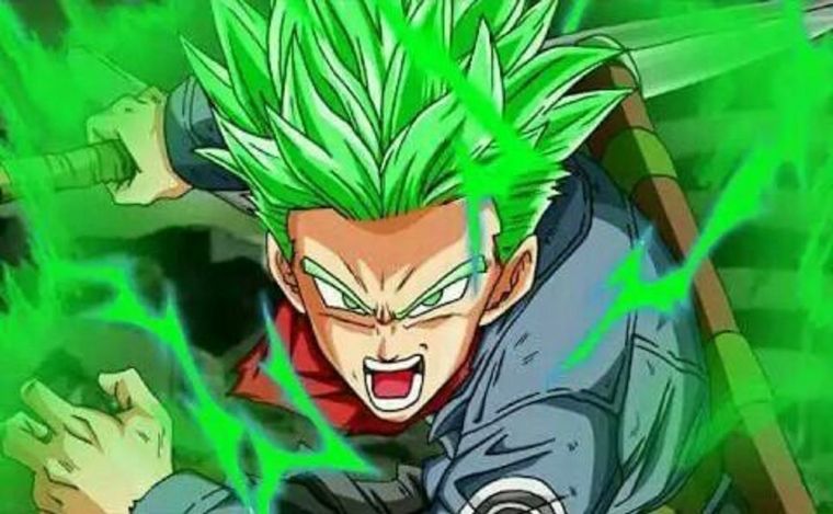 Trunks del Futuro como el Legendario Super Saiyajin