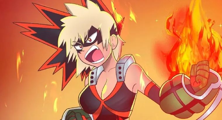 Bakugo de My Hero Academia como ícono femenino