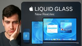 Apple integró Liquid Glass en iOS 26 y todos sus sistemas operativos principales. (Imagen generada con IA)